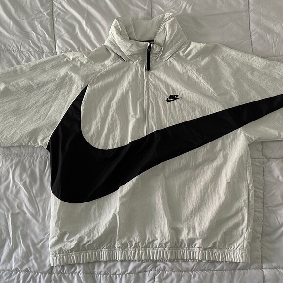 MEN'S NIKE SPORTSWEAR ANORAK BIG SWOOSH HALF-ZIP JACKET SIZE LARGE AJ1404 121 L - Picture 7 of 7